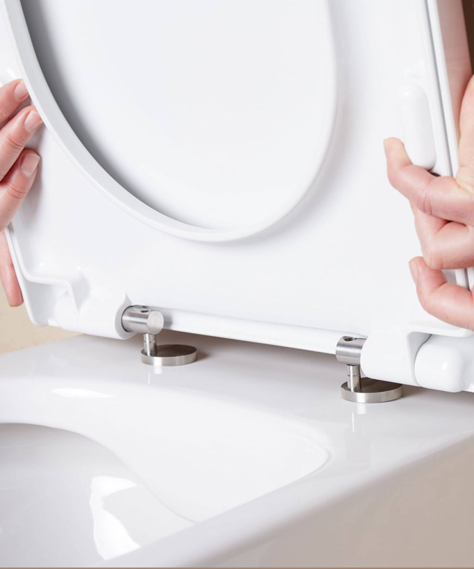 WC suspendu avec abattant inclus Blanc brillant - Arc
