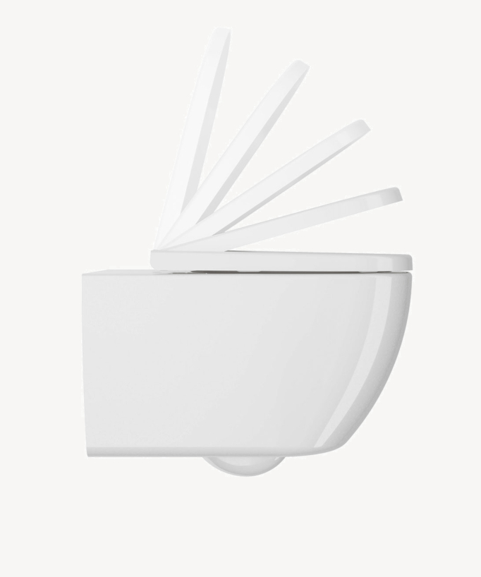 WC suspendu avec abattant inclus Blanc brillant - Arc