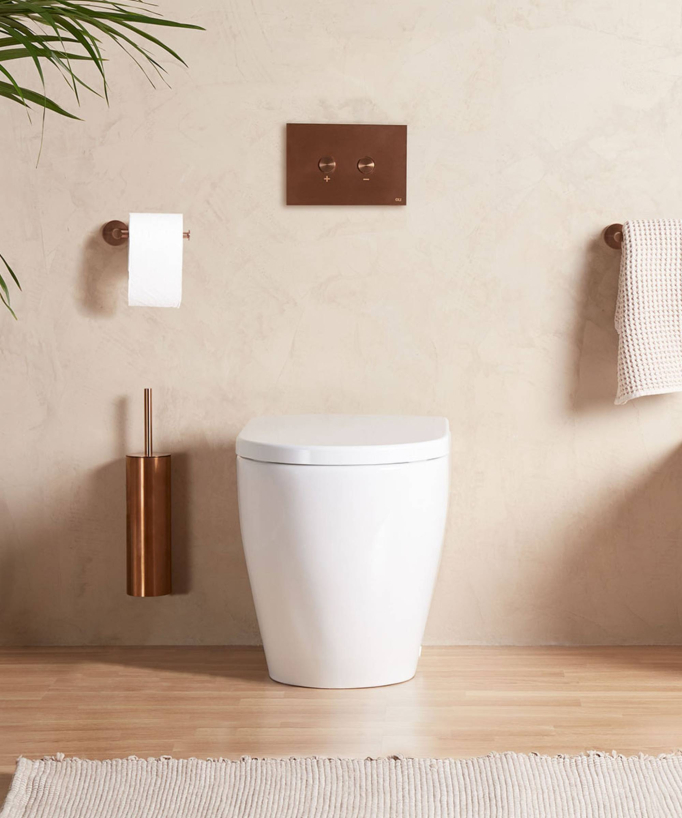 WC sur pied avec abattant inclus Blanc mat - Arc