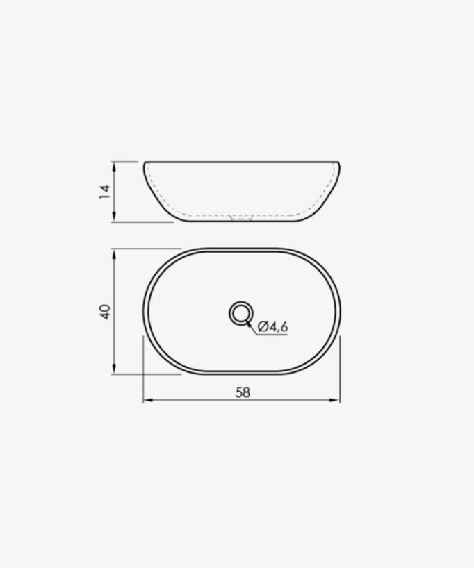 Vasque ovale contemporaine Chiure - Blanc