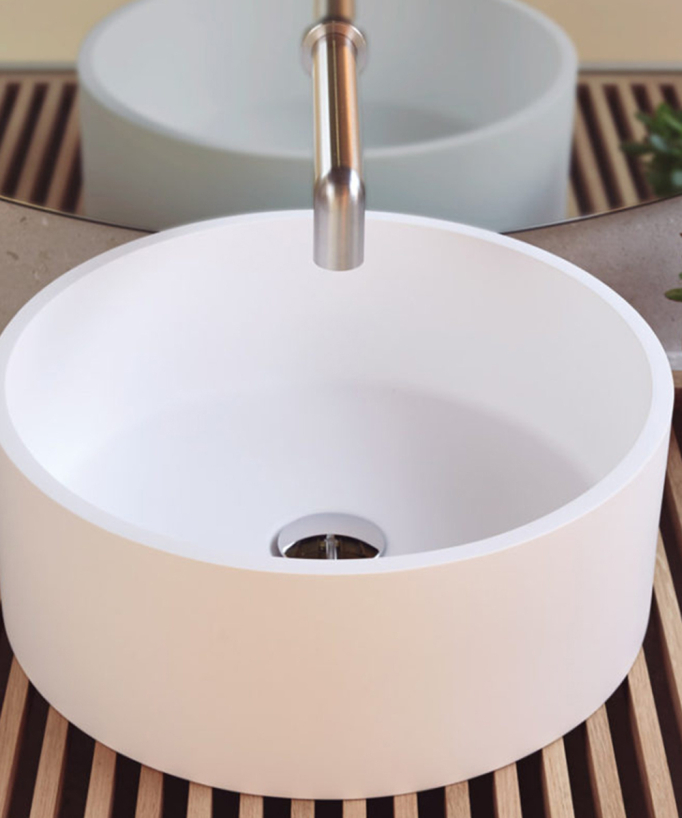 Vasque à poser ronde Lucena - Blanc Ø40 cm