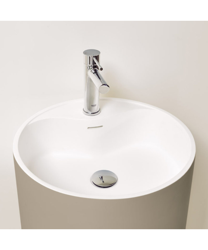 Vasque colonne moderne Vistabella - Blanc Ø45 cm