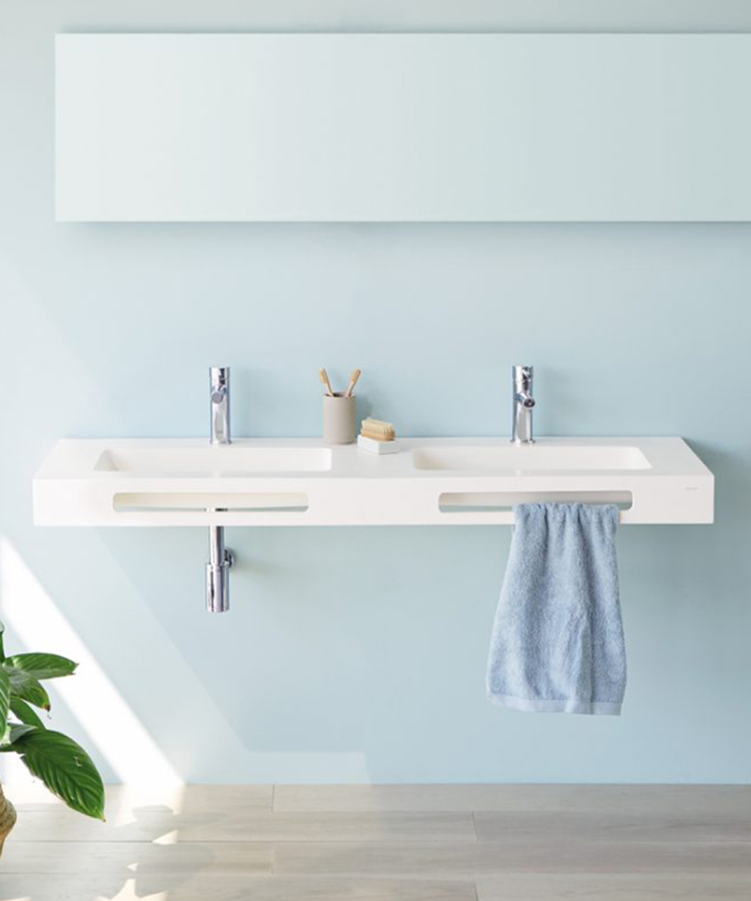 Double vasque suspendue Cardiff Muro