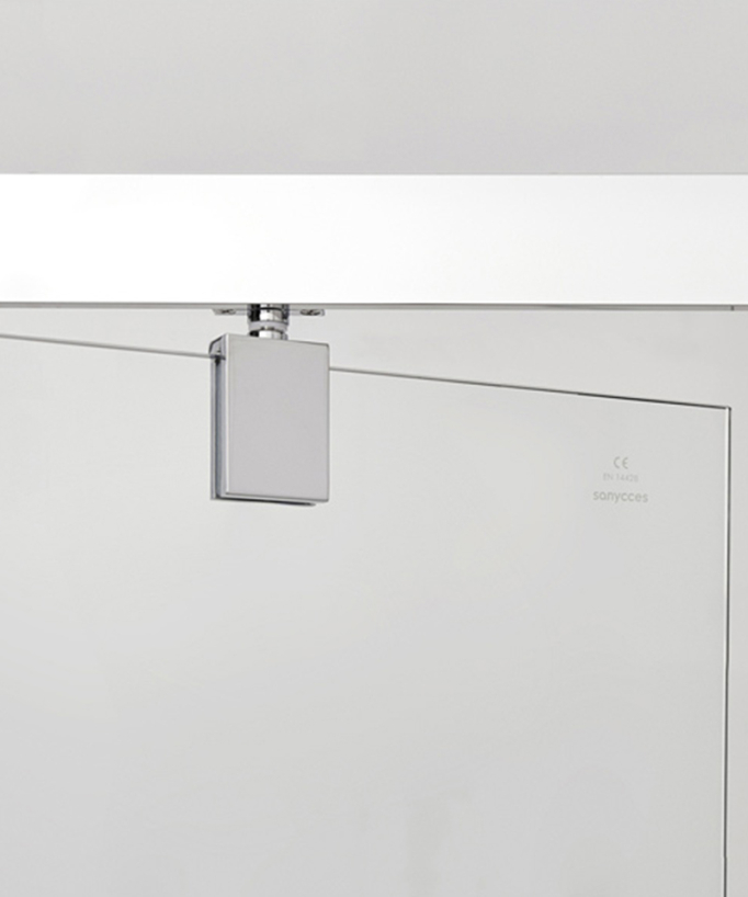Parete doccia frontale a battente Bilbao 80 cm - Porta frontale a battente