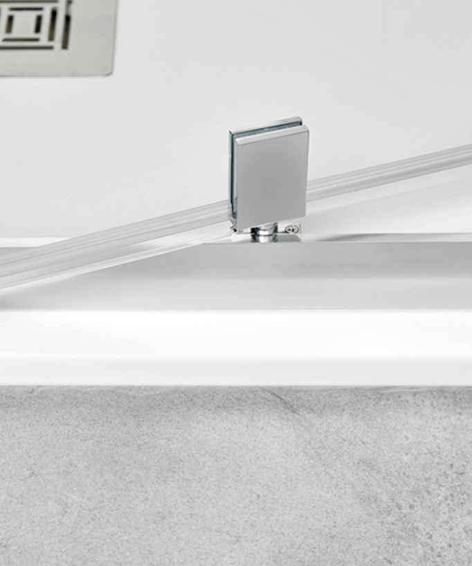 Parete doccia frontale a battente Bilbao 80 cm - Porta frontale a battente