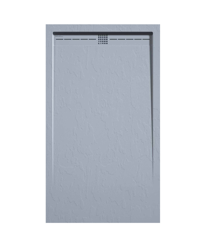 Piatto doccia Grigio, finitura Ardesia Stone CACH, griglia colorata - small
