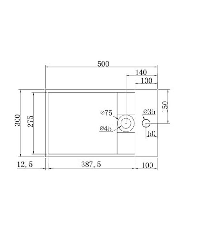 Lavabo rettangolare sospeso Bianco opaco - Gemena