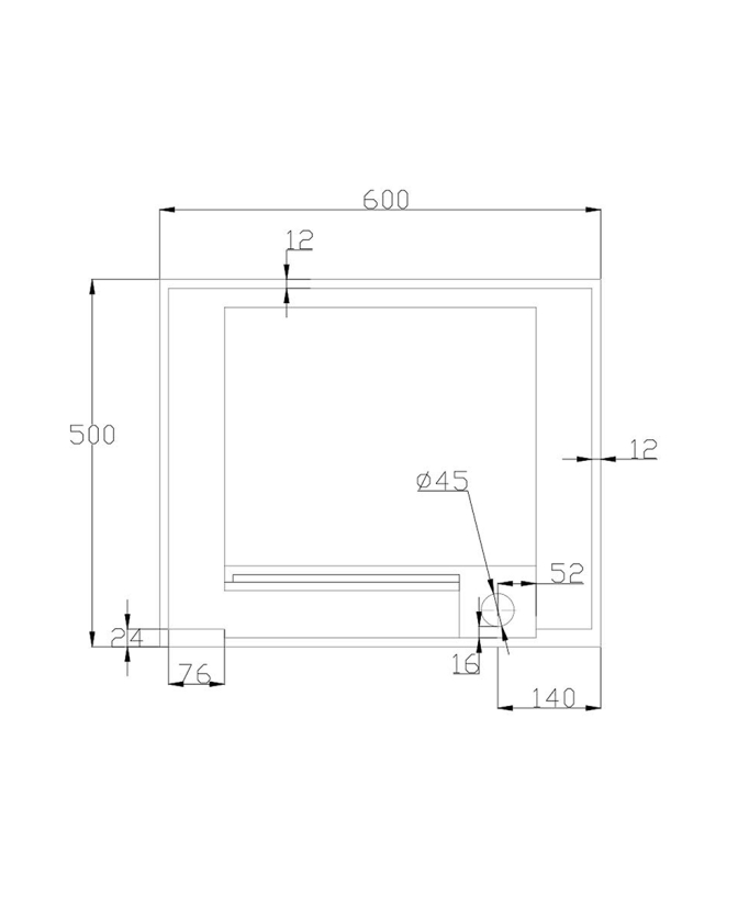 Lavabo rettangolare sospeso Bianco opaco - Kwilu