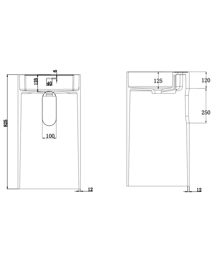 Lavabo rotondo a totem, a libera installazione Bianco opaco - Lusambo