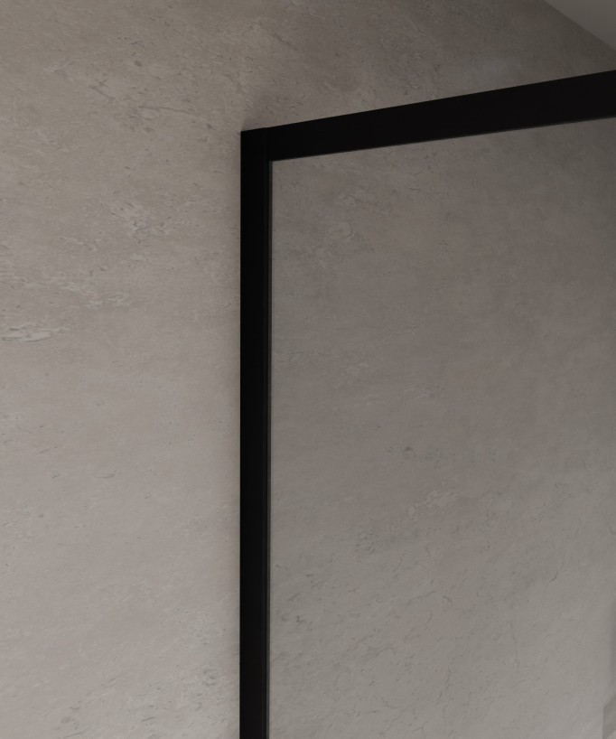 Evora - Parete doccia nera