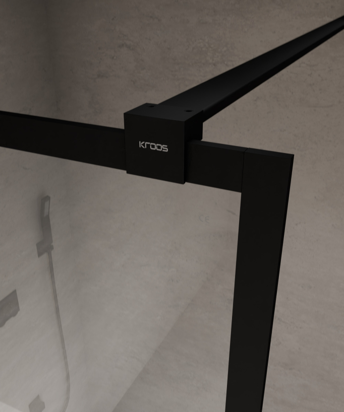 Evora - Parete doccia nera