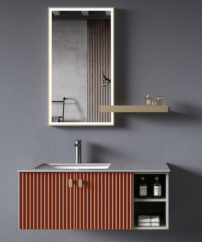 Meuble de salle de bain Orange Bombay