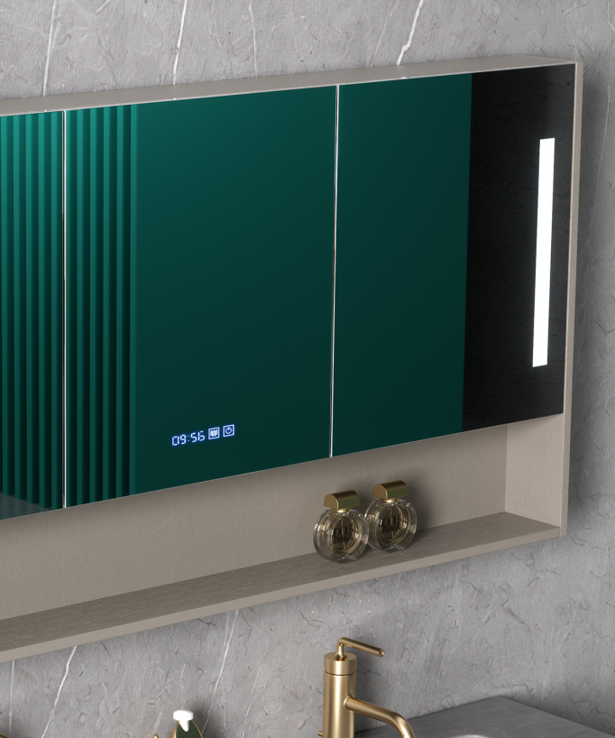 Meuble de salle de bain Gris Madras - 120 cm