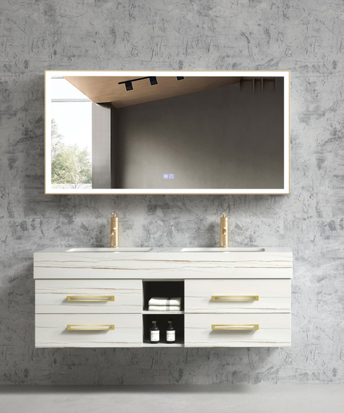 Meuble de salle de bain Blanc Jaipur - 150 cm