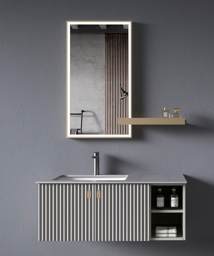 Meuble de salle de bain Gris Bombay