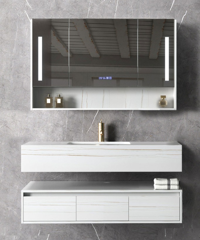 Meuble de salle de bain Blanc Madras - 120 cm