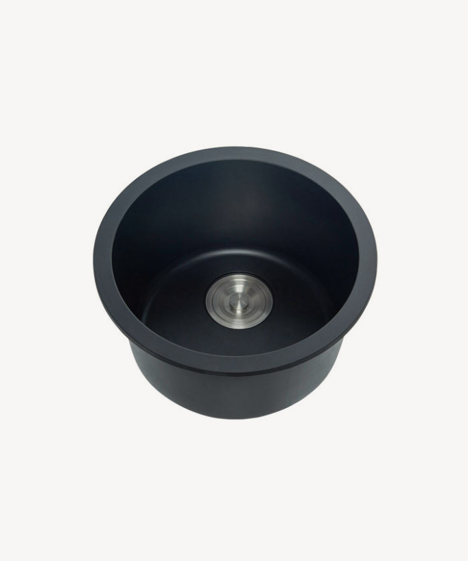 Évier rond 420 mm - granit noir - Ebène