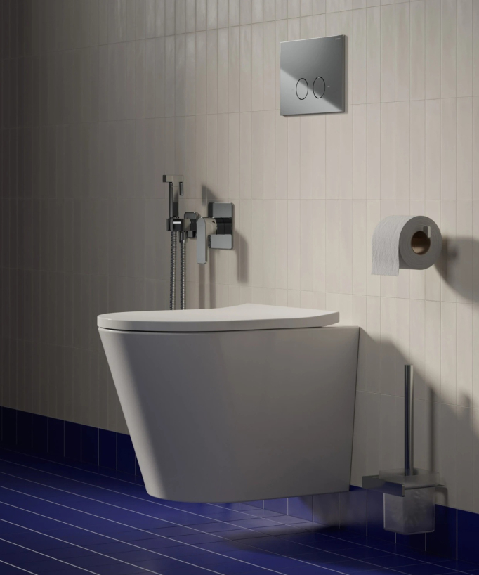 Tampa - WC sospeso con sedile soft-close Bianco lucido