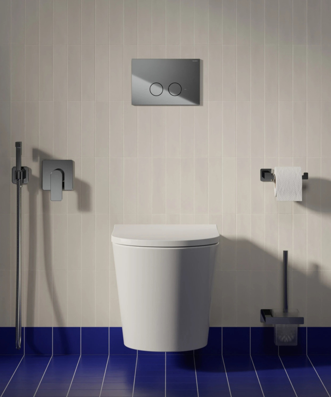 Tampa - WC sospeso con sedile soft-close Bianco lucido