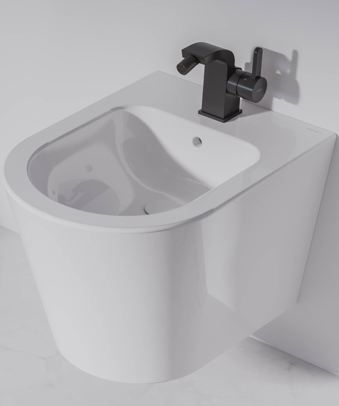 Tampa - Bidet suspendu Blanc brillant