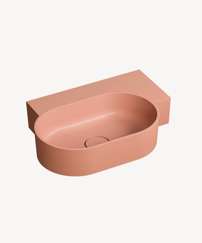 Ovo - Lavabo sospeso - Corallo