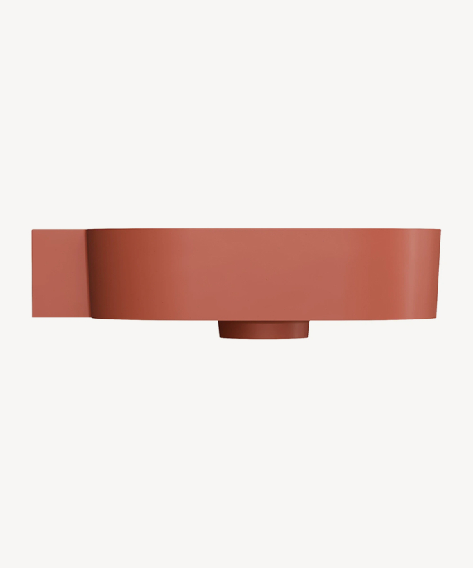 Ovo - Lavabo sospeso - Terracotta
