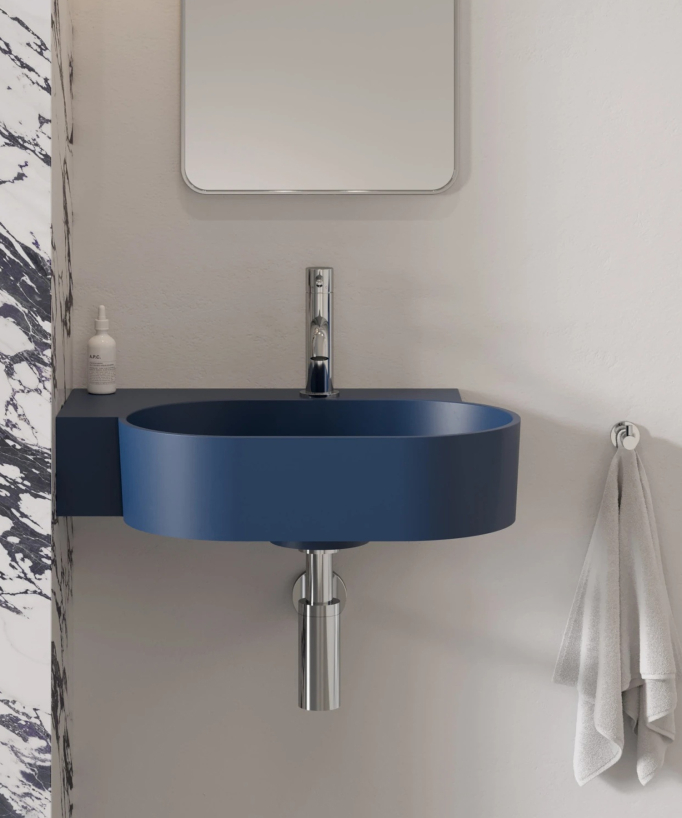 Ovo - Lavabo sospeso - Blu