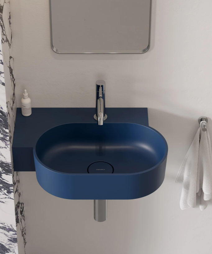 Ovo - Lavabo sospeso - Blu