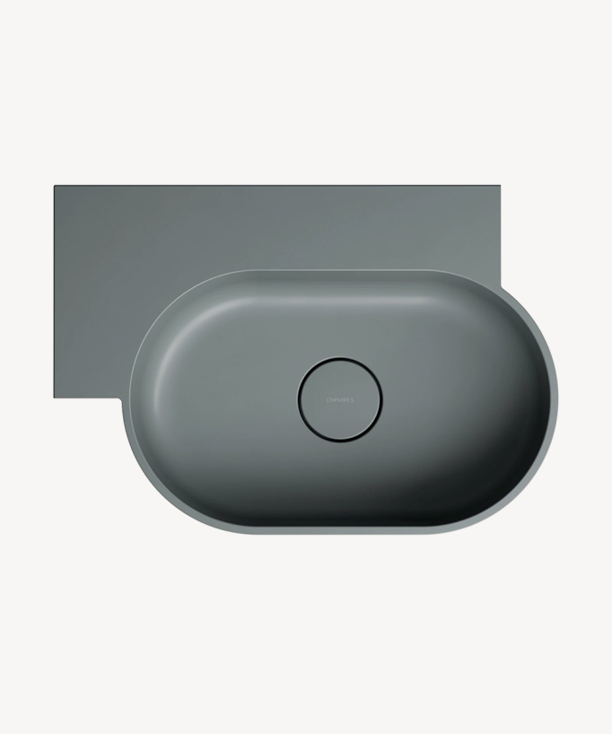 Ovo - Lavabo sospeso - Grigio