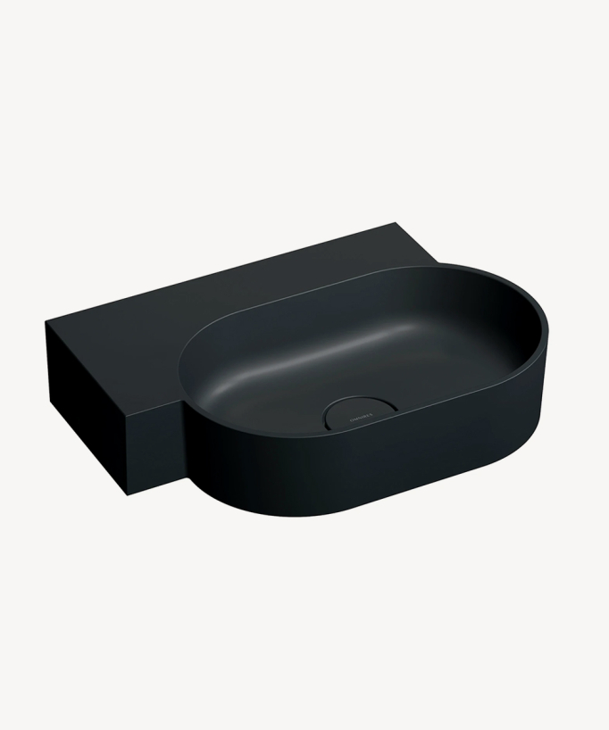 Ovo - Lavabo sospeso - Nero