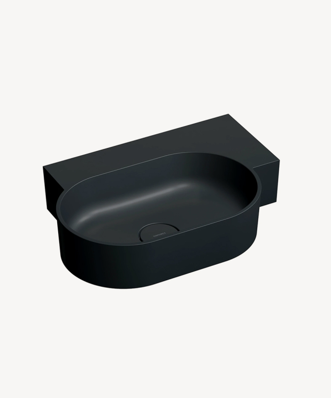 Ovo - Lavabo sospeso - Nero