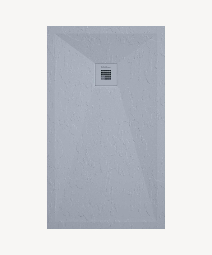 Piatto doccia Grigio finitura Ardesia Stone Plus, griglia colorata - small