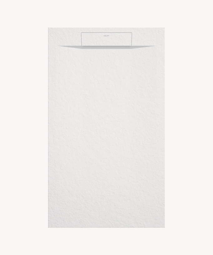 Piatto doccia Bianco, texture Pietra Zeus, griglia colorata - small