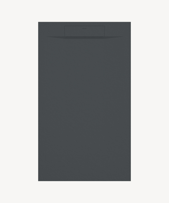 Piatto doccia Antracite, texture Pietra Zeus, griglia colorata - small