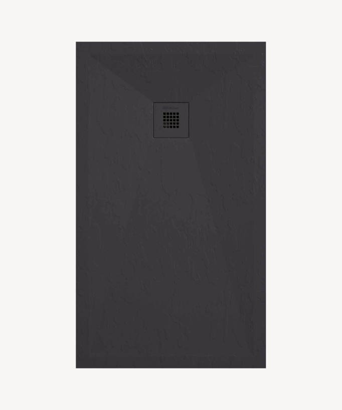 Piatto doccia anthracite finitura Ardesia Stone Plus, griglia colorata - small