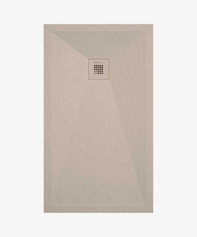 Piatto doccia Crema, finitura Ardesia Stone Plus, griglia colorata - small