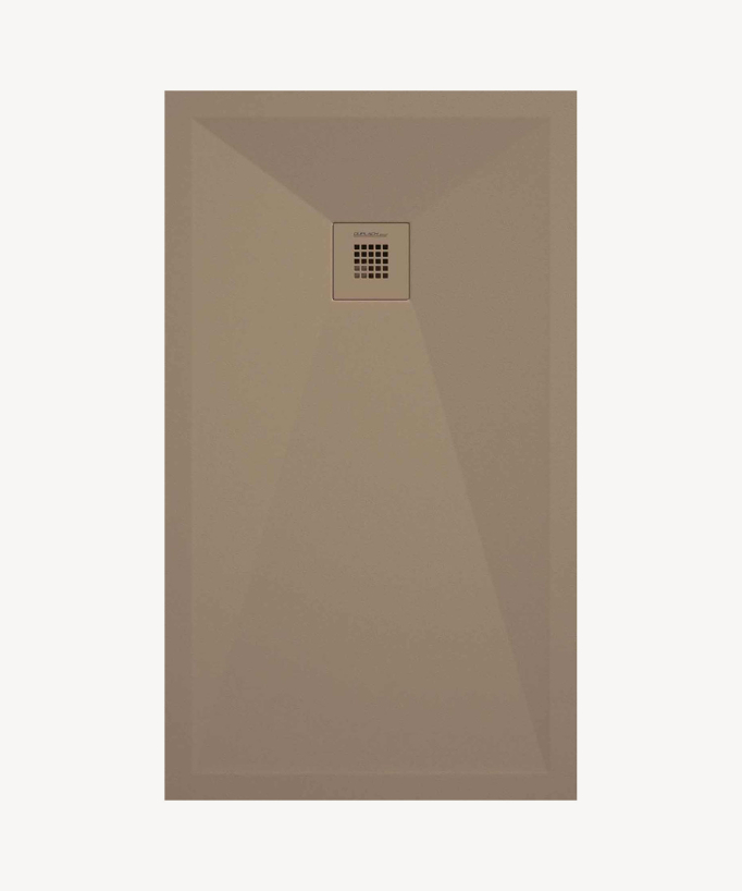 Piatto doccia moka effetto liscio Stone Plus - small