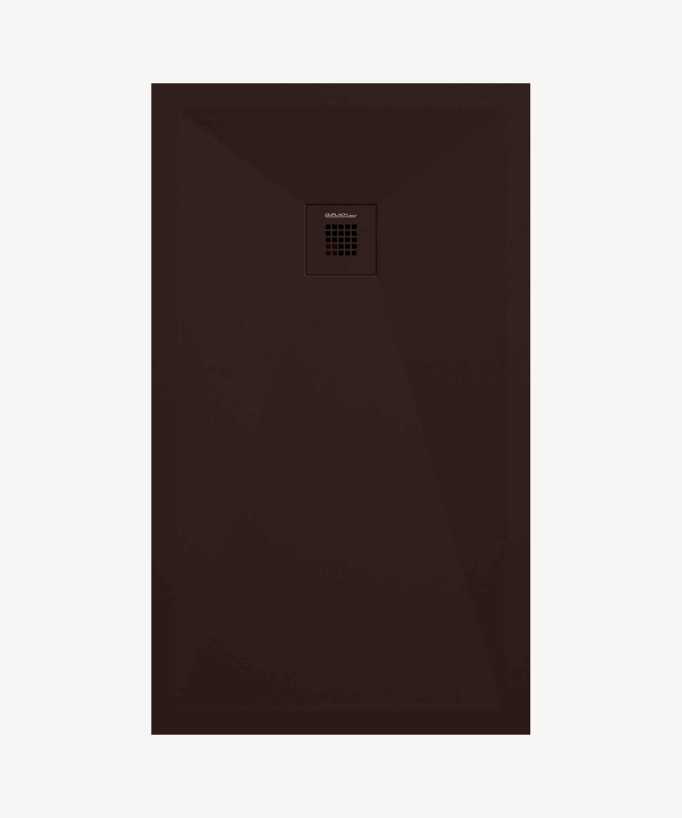 Piatto doccia cioccolato effetto liscio Stone Plus - small