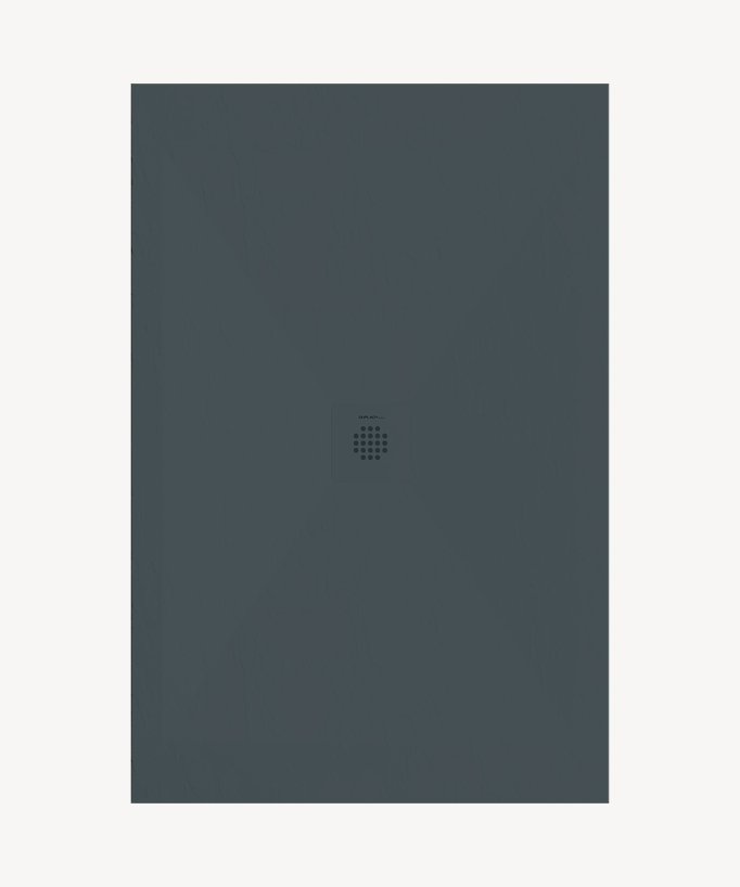 Receveur de douche Anthracite, finition ardoise Stone SORTY, grille de couleur