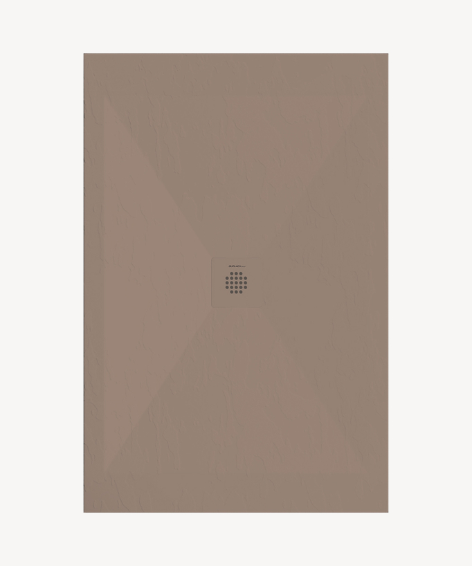 Receveur de douche Moka, finition ardoise Stone SORTY, grille de couleur