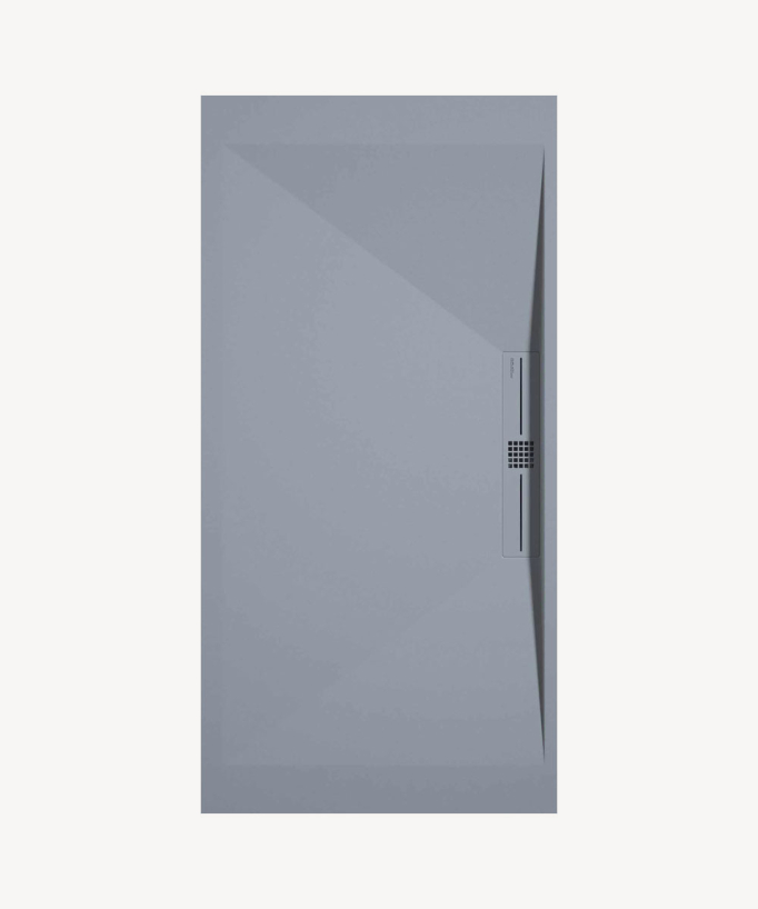 Piatto doccia Grigio, Liscio Stone SIDE, griglia colorata - small