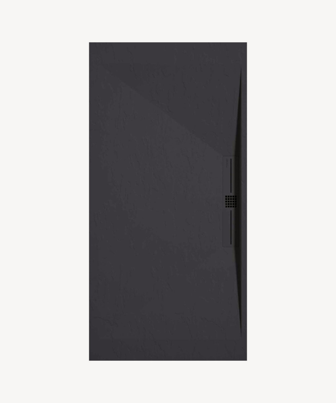 Piatto doccia Antracite, Ardoise Stone SIDE, griglia colorata - small