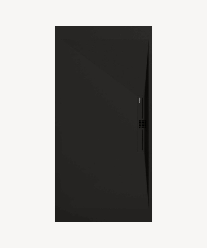 Piatto doccia Nero, Lisse Stone SIDE, griglia colorata - small