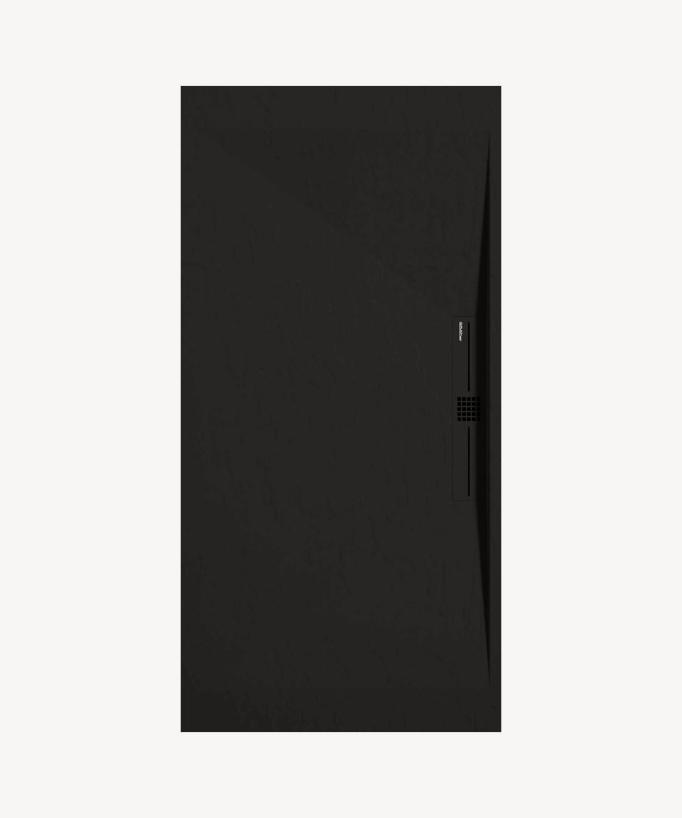 Piatto doccia Nero, Ardoise Stone SIDE, griglia colorata - small