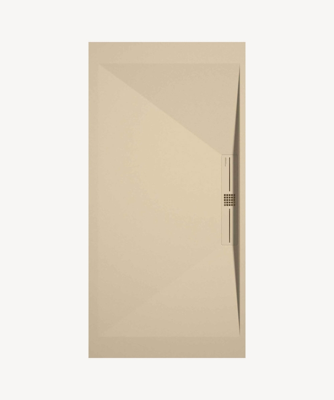 Piatto doccia Crème, Lisse Stone SIDE, griglia colorata - small