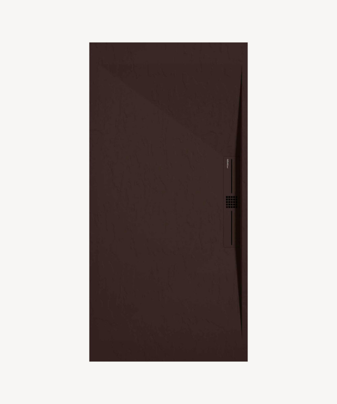 Piatto doccia Cioccolato, Ardesia Stone SIDE, griglia colorata - small