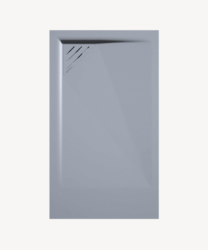 Piatto doccia Grigio, finitura Stone MIO, griglia colorata - small