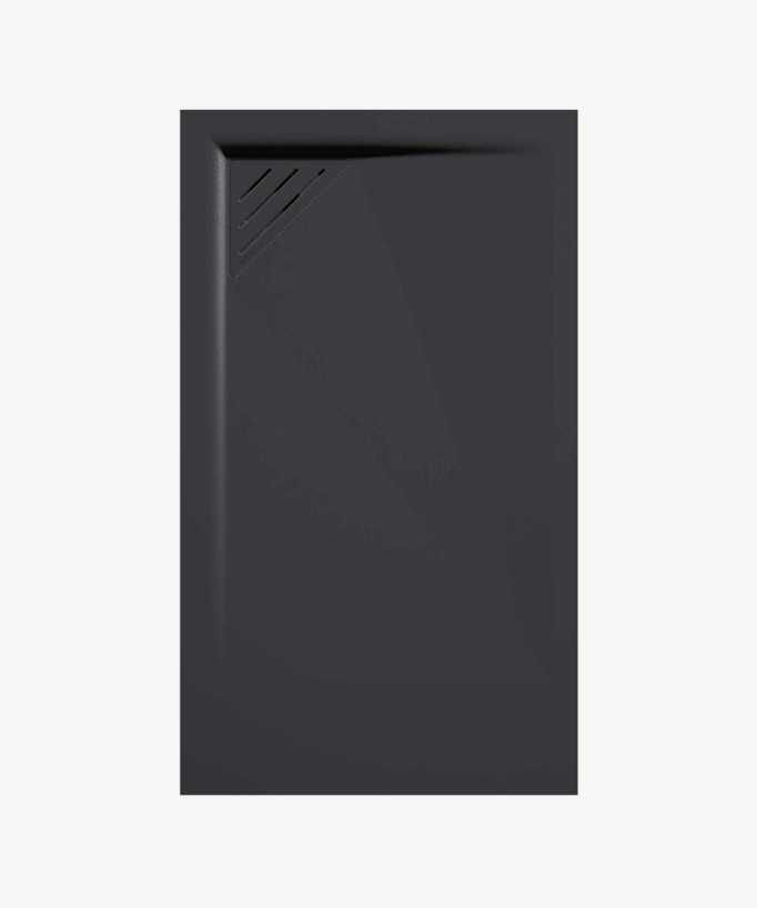 Piatto doccia Anthracite, finitura Liscia Stone MIO, griglia colorata - small