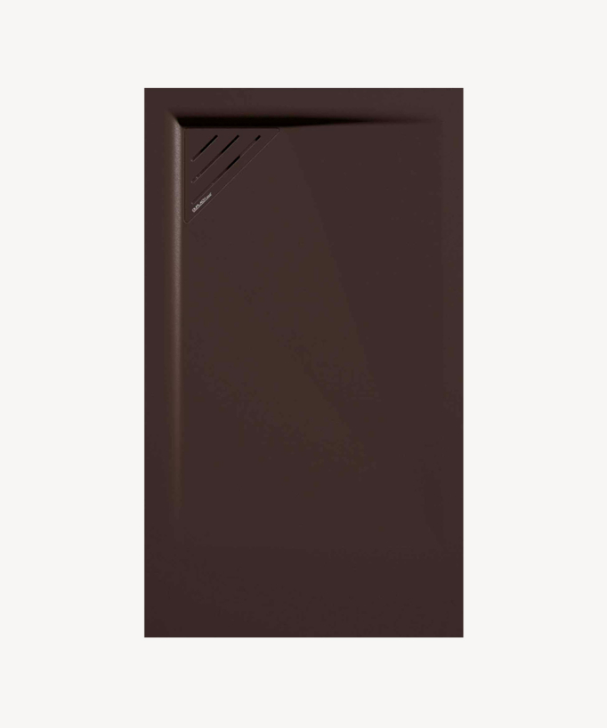 Piatto doccia Cioccolato, finitura Liscia Stone MIO, griglia colorata - small