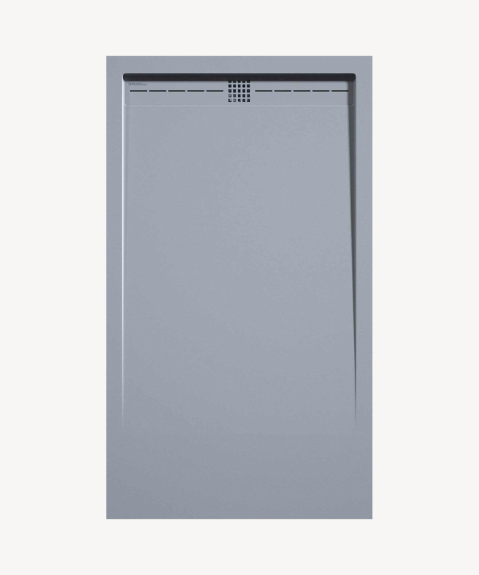 Piatto doccia Grigio, finitura Liscia Stone CACH, griglia colorata - small